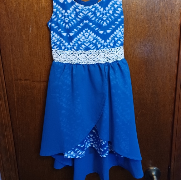 Cute Hi-lo blue sundress - Picture 2 of 4